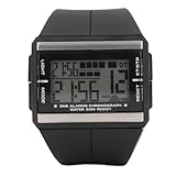 [Design imperméable pour les modes de vie actifs] Avec une résistance à l'eau de 50 mètres, cette montre est idéale pour une utilisation quotidienne et une natation décontractée courte. L'élastique étanche et le dos en acier inoxydable offrent une durabilité. Le rétroéclairage EL permet une lecture facile dans des conditions de faible luminosité, mais elle ne convient pas à la plongée ou à la plongée en apnée.