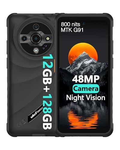 Ulefone Armor X31 Téléphone Portable Incassable, 12Go+128Go/2To Smartphone Incassable, 6050mAh Batterie IP68 Antichoc, 48MP AI + 20MP Nocturne, Android 14,...