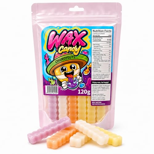 ChamoyGuys Wax Candy Sticks Fruity Flavoured Chewy Sweets 120g