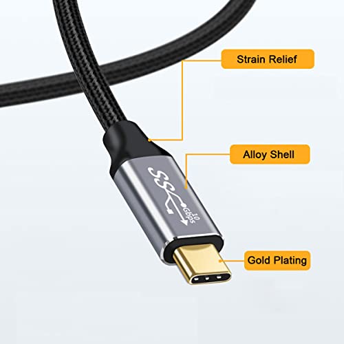 chenyang UC-124CY USB-C USB 3.1 Type C Gen2 Male to Male Data Video Cable with E-Marker for Tablet & Phone & Laptop 10Gbps (100cm) - Image 2
