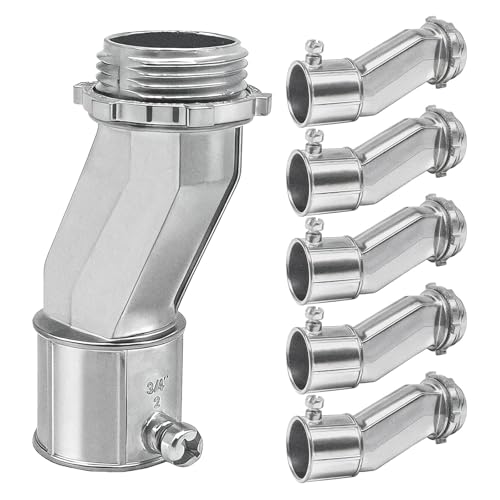 Conductos eléctricos conectores de aleación de zinc con tornillo de conducto a largo plazo 6