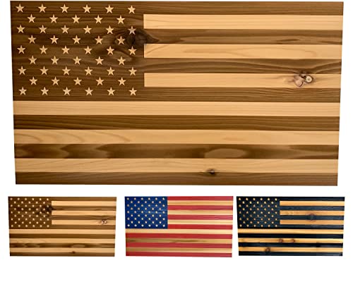 American Flag Concealed Hidden Gun Cabinet