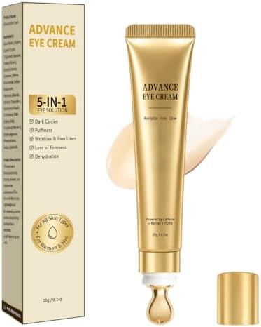 Under Eye Cream with Caffeine, Retinol, PDRN for Dark Circles & P...