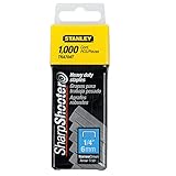 Stanley TRA704T 1/4-Inch Heavy Duty Staples, Pack of 1000