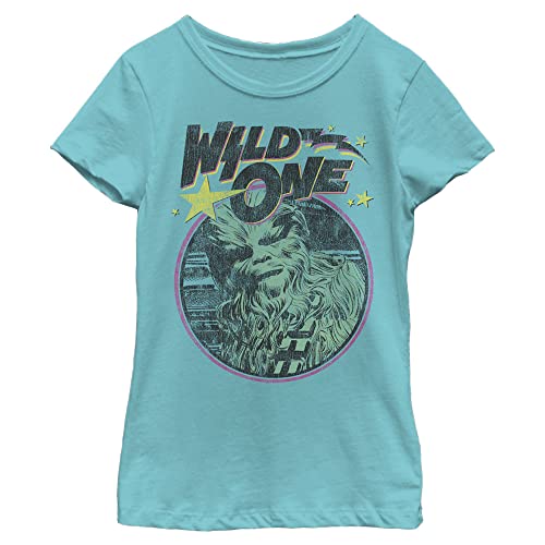 T-shirt Star Wars Chewy pour fille avec manches courtes en coton doux