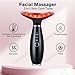 LATME Facial Massager,Neck Face Massager Tool,3 Mode Massage with Heat,Portable Beauty Instrument for Skin Care Women Gift (Black)