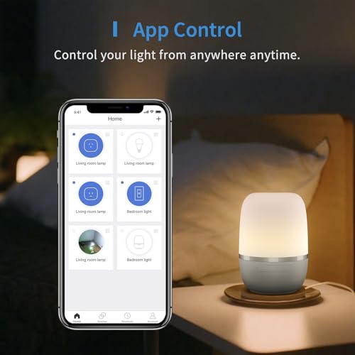 meross Smart Night Light, Compatible with Alexa, Google Assistant, SmartThings, RGBWW Dimmable Alexa Mood Light Voice/Remote Control (2.4GHz Only) - Image 4