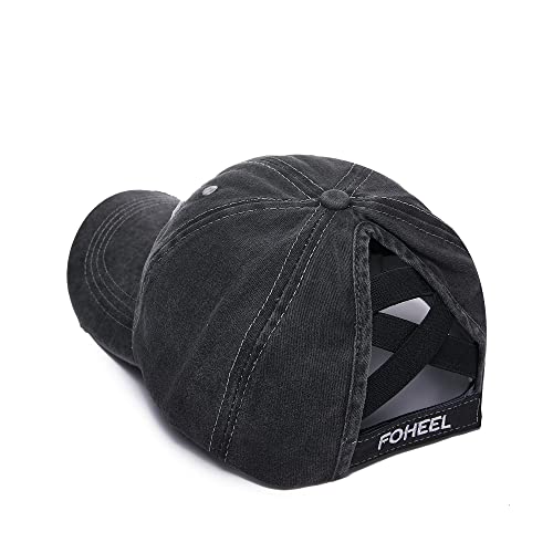 Criss Cross Ponytail Hat Baseball Caps For Women Mesh Back High National Flag Trucker Hat Pony Cap Embroidery Hiking Golf Running Hats American Flag Cap 2 Pieces #TOP1