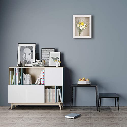 Love-KANKEI 3D-fotolijst, 20 x 25 cm, houten objectlijst om te vullen, schaduwbox, frame met 4 spelden, cadeau voor familie, vrienden enz. (wit) - Image 5