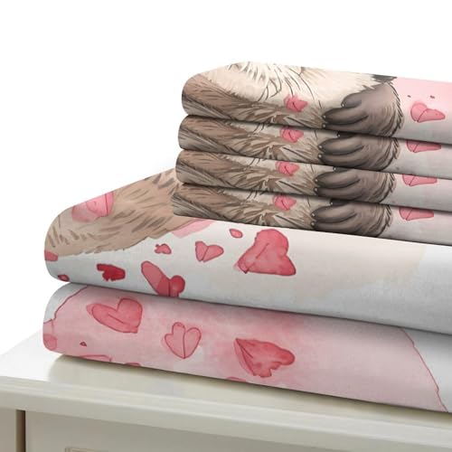 Linge de lit loutre avec housse de couette 220x240 et taie d'oreiller 3D - 7