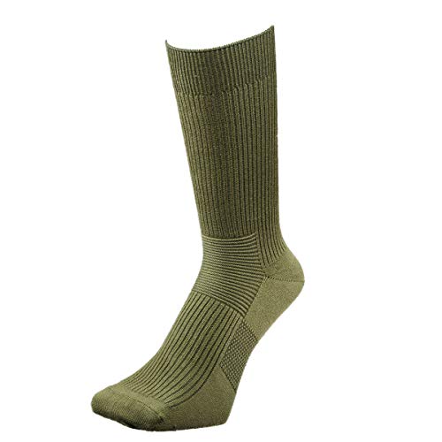 [ガッツマン] ストロングソックス 3足組 (NS-01) 40km行軍 演習用 先丸靴下 頑丈 登山 自衛隊向け靴下 S 23-25cm OD
