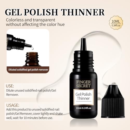 Image of Gel Nail Polish Remover Set, Multi-Use Nail Polish Remover, Professional Liquid Formula for Natural & Long-Lasting Gel Nails(Gel Nail Polish Remover Set)
