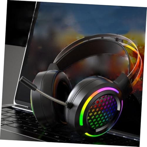 Casque de jeu PC léger antibruit avec micro pour jouer sans douleur