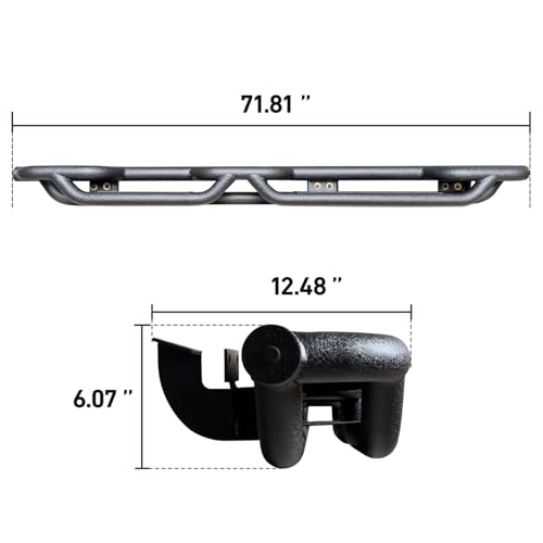Estribos laterales para Jeep Wrangler JK 2007-2017 miniatura 4