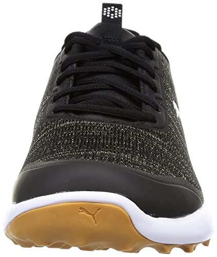 Image of Puma Fusion Pro Men's Golf Shoes, 23 Fall /Winter Colors Puma Black /Puma Silver (377041) (03), 8.5