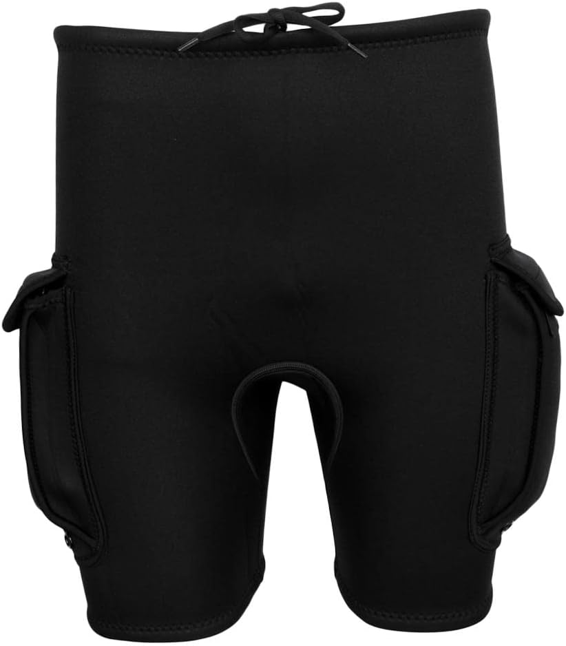 Men's Women's Wetsuit Scuba Diving Tech Shorts with Pockets - 3mm Neoprene Swimwear for Snorkeling, Surfing, Kayaking, Water Sports - Select Sizes