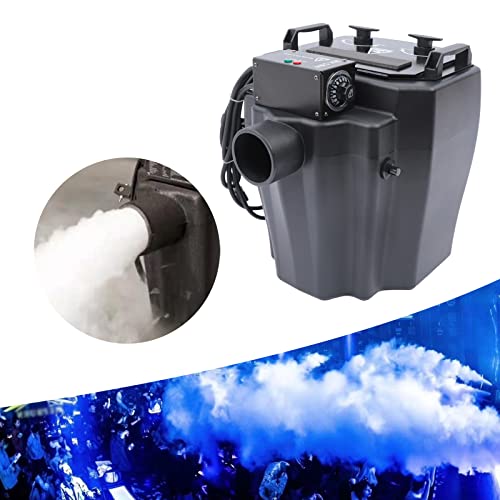 Máquina de humo de 6000 W para escenario, máquina de niebla y humo para fiestas y bodas, generador de humo bajo con control de temperatura, capacidad de 22 lb de hielo seco, salida continua de 7-8 minutos, fácil de usar miniatura 1