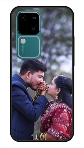 Image of NDCOM for Customised Vivo V30 5G Back Cover | Stylish Vivo V30 Phone Case | Vivo V30 5G Mobile Cover DIY Personalised Photo Design | Customized Gift Custom Text Name Printed Metal Case
