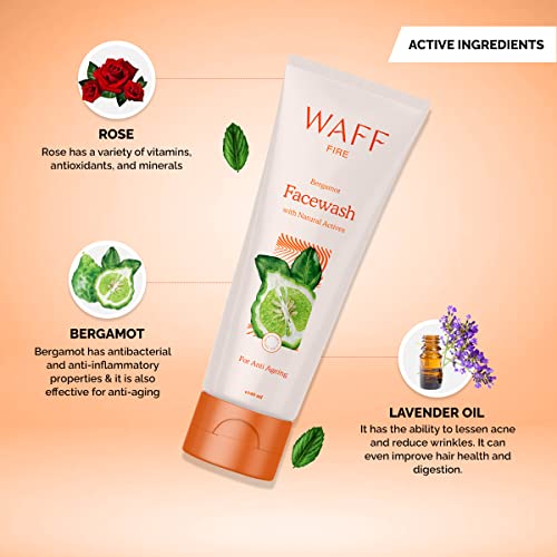 Image of WAFF Face Wash | Refreshing & cooling | Deep cleansing, soothing & hydrating | Reduces acne, controls oil & evens skin tone | Sulfate-free, paraben-free, vegan | Unisex & all skin types