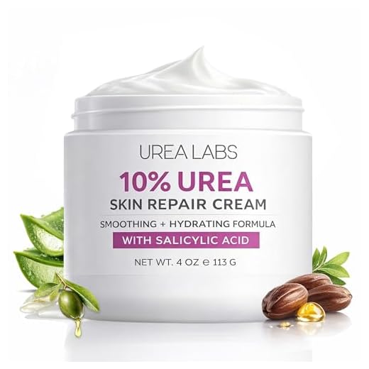 UREA LABS | 10% Urea Cream w/ Salicylic Acid and Lavender Oil. Daily Moisturizer for Face, Hand, Foot & Full Body use. Healing, Hydrating, Therapeutic Cream for severe Dry Skin and Keratosis Pilaris (1 cream)
