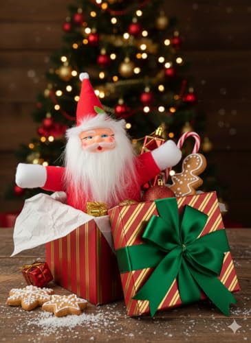 Image of Santa Claus Soft Toy | Plush Santa Claus Soft Toy | Stuffed Santa Clause | Perfect for Holiday Decor and Christmas Gifting | F | PoPo Toys