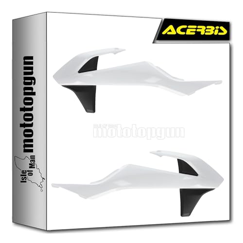 Radiator scoops Acerbis blanc noir 0025511.237 Gas Gas MC 50 2022 2023