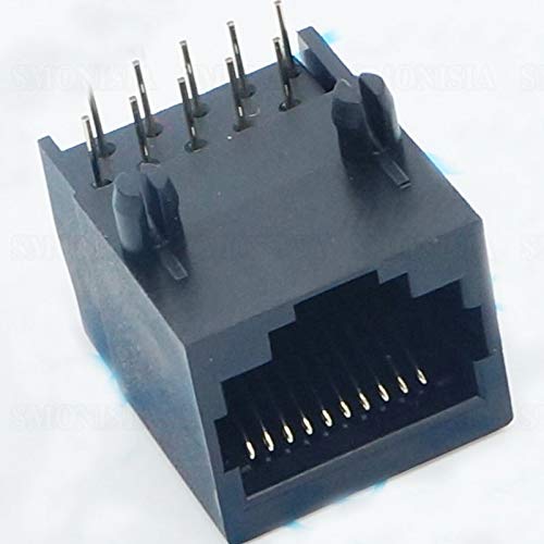 FENTICO® Computer LAN CAT5/5e/6 Cable 8P8C RJ45 Female Shielded Connector Modular Network PCB Female Jack Socket - (Pack of 5 Pcs)-image-25