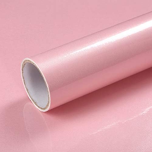 LaCheery Pink Contact Paper Self Adhesive Glitter Wallpaper Stick and Peel Countertop Contact Paper Removable Pink Wallpaper for Girls Room Dresser Table Kitchen Cabinets Counter Top Covers 15.8"x80"