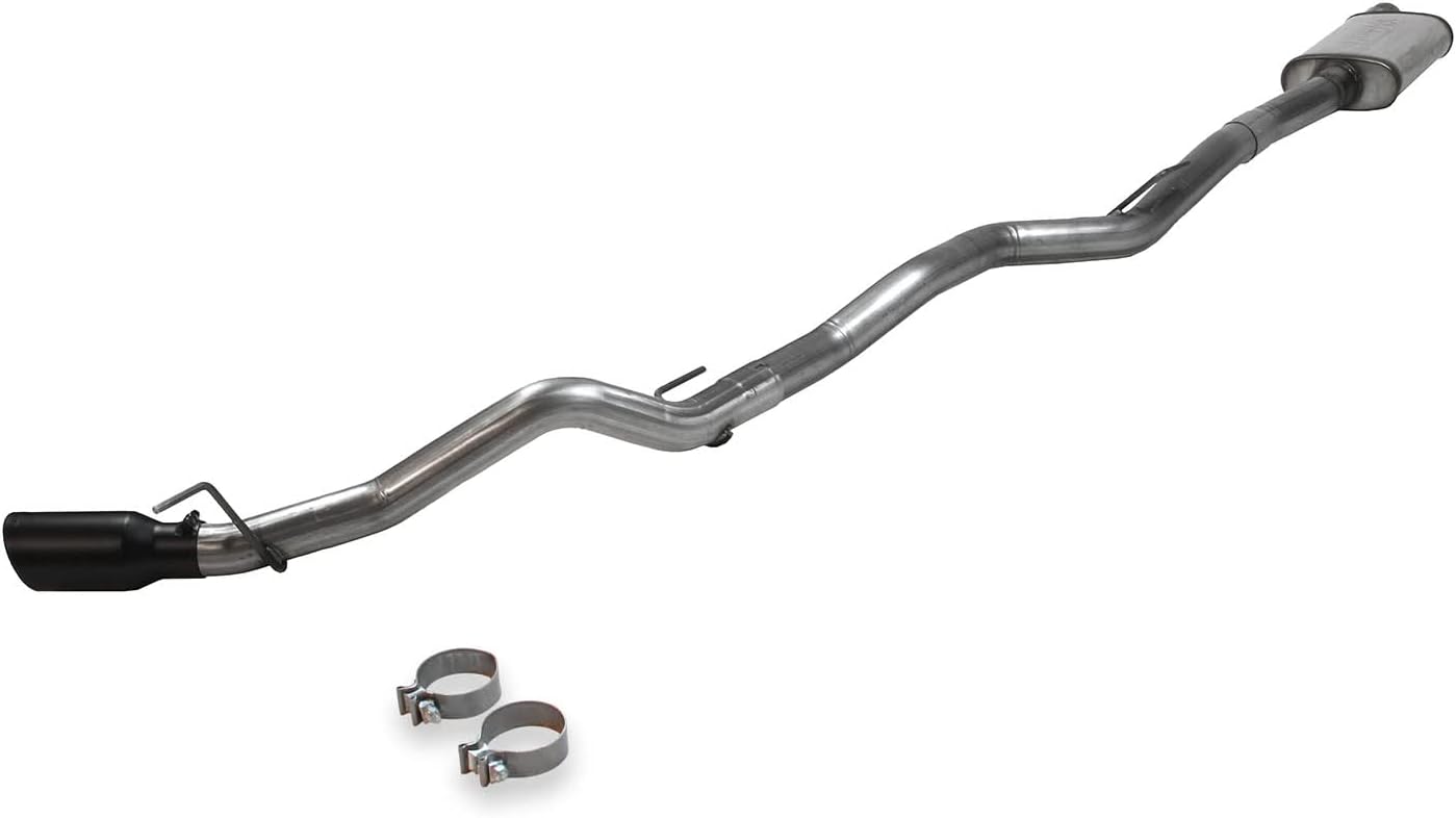 Flowmaster 717912 FlowFX Cat-Back Exhaust Kit 3 Inch 409 Stainless Steel 4.5 Inch Black Ceramic Coated 304 Stainless Steel Tip Compatible with 2020-2024 Jeep Gladiator JT3.6L