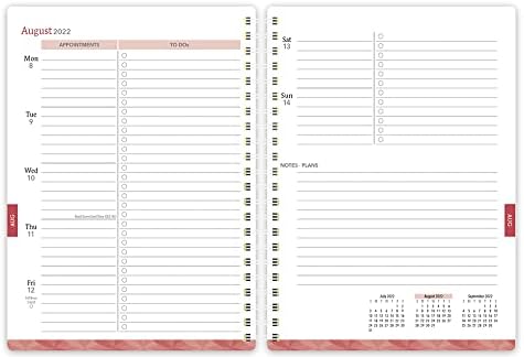 Bonnie Marcus | 2023 6 x 7.75 Inch 18 Months Weekly Desk Planner | Foil Stamped Cover | July 2022 - December 2023 | Plato | Fashion Designer Stationery