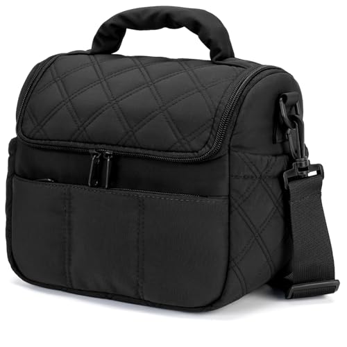 stillithou Insulated Lunch Bag for Women, Lightweight Waterproof Lunch Box for Men, Leakproof Soft Cooler Bag for Work, Picnic, Hiking, Medium(Normal), Black