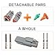 ASOFTY 10 Sets DT-Stecker-Set, Deutscher Stecker KFZ 3 Polig, DT06-3S/DT04-3P Deutsch Stecker, Auto Wasserdichter Elektrischer Steckverbinder für Auto, LKW und Motorrad