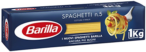 Barilla Hartweizen Pasta Spaghetti n. 5 – 1er Pack (1x1kg)