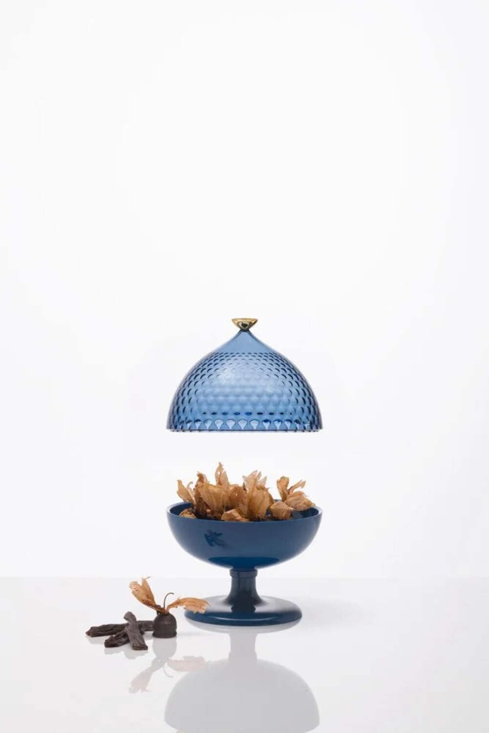 Kartell Pumo, Contenitore/Centrotavola, Azzurro e Blu