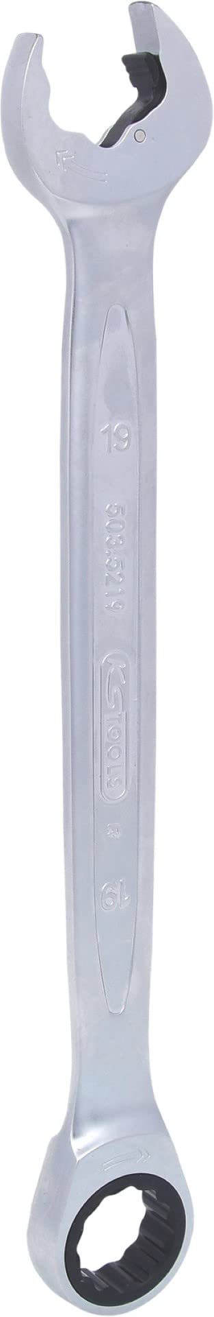 DUO GEARplus combination spanner set with ratchet mechanism in ring and open jaw 19mm