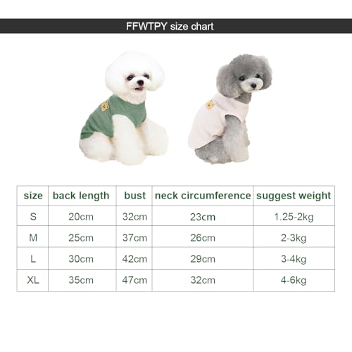 FFWTPY Hundekleidung Atmungsaktives Shirt Niedlicher Bär Muster Weiche Weste T-Shirt Frühling Sommer Hundekleidung Haustier Kleidung Haustierliebhaber Essentials