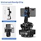 Soonpho M4 Panorama Stativkopf Motorisierter Kopf Kameras Remote Control Pan Tilt Motorized Head 360 Grad Erehbarer Elektrischer mit Telefonklemme und Fernbedienung für DSLR-Kameras,Smartphones