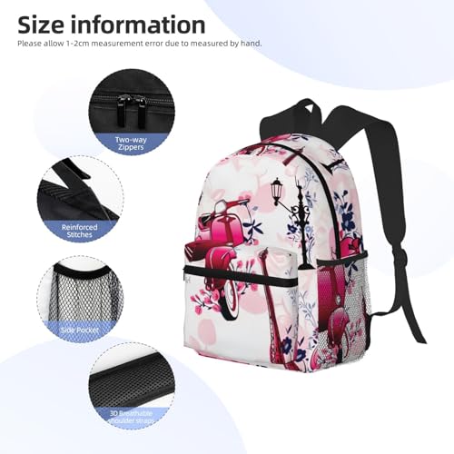Sac à dos de randonnée unisexe léger avec motif France pour le sport - 5