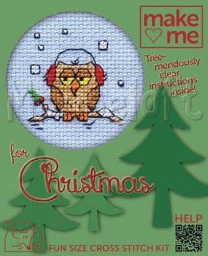 Mouseloft counted cross stitch Christmas Kit - Cosy Owl