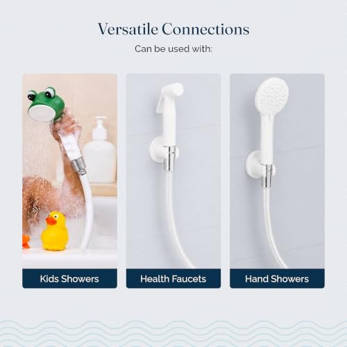 Image of JAL Kids Handshower PVC Pipe | Soft Flexible Shower Hose, Leak-Proof, 1m
