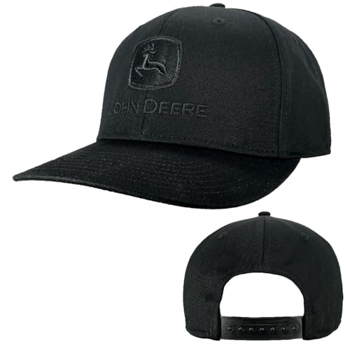 John Deere Blackout Trademark All Twill-Baseballkappe Schwarz Einheitsgröße