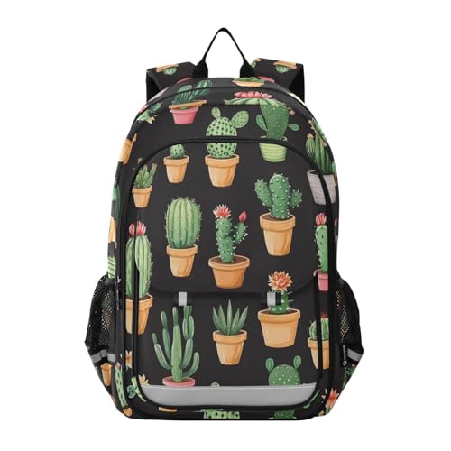 ALAZA Potted Cactus Cacti Laptop Backpack Purse for Women Men Travel Bag Casual Daypack with Compartment & Multiple Pockets