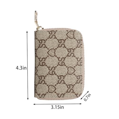 RFID Blocking Card Holder Wallet for Women Genuine Leather Slim Multi Pocket Travel Organizer ID Card Case3