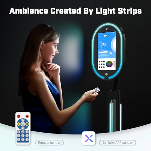 MWE Magic Mirror Photo Booth Touch Screen with 1200W Pixel 4K HD Camera,RGB Surround Light Music Sync,Mirror Video Booth with Software APP Remote Control (16in) - Image 5