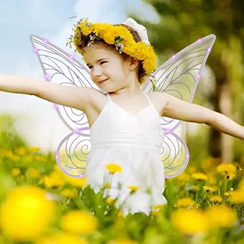 Asas de fada das meninas | Princess Costume Wings for Kids Dress up,Acessórios de cosplay para lembr