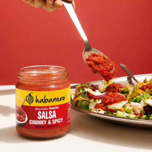 Image of Habanero Tomato Salsa Dip | Mild & Fresh Salsa with Tomato & Herbs | Dip for Nachos, Chips & Snacks | Ready to Eat | 300g