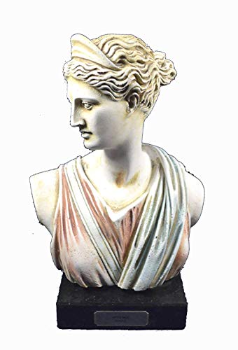 Estia Creations Artemis Busto Escultura Antigua Diosa Griega de la Hunt Artefacto