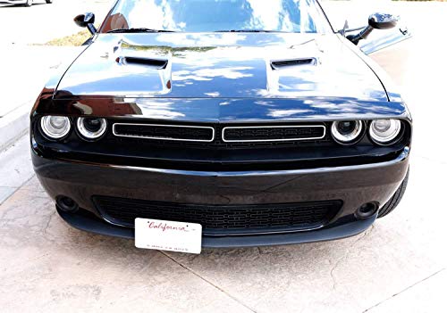 Ijdmtoy No Drill Required Front License Plate Mounting Bracket Relocator Compatible With 2008-Up Dodge Challenger #TOP4