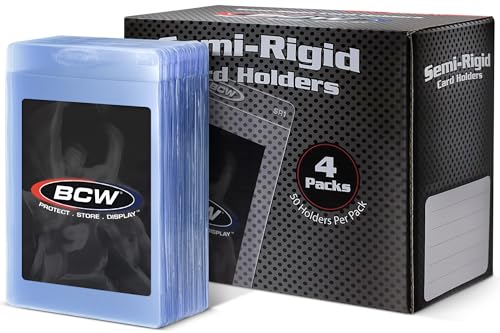 BCW SR1 Lot de 200 pochettes de soumission pour PSA | Enregistrez et évaluez vos cartes | Porte-cartes semi-rigide