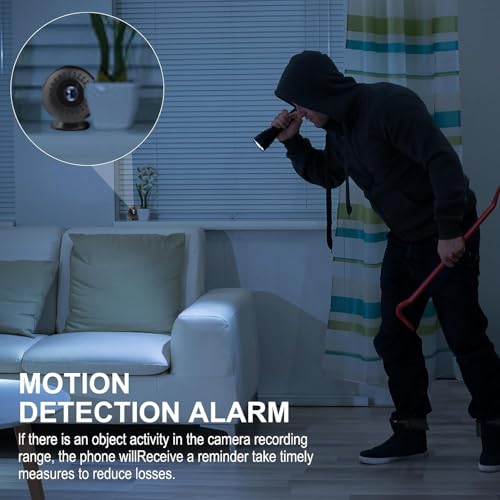 Zaiew 2K MiniSmart Hidden HD Cameras Wireless WiFi Camera for Home Security - Night Vision, Motion Detection, Built - in Battery, App Control (iOS & Android) - Ideal Indoor Nanny, Pet & Dog Camera thumbnail 4